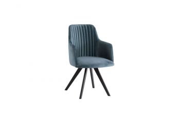 Eldar von Standard Furniture - Armlehnenstuhl in Blau: Trend im Messeherbst 2022
