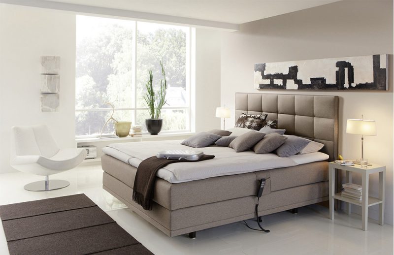 Couture von Femira - Boxspringbett Toronto Q in Taupe Couture von Femira - Boxspringbett Toronto Q in Taupe